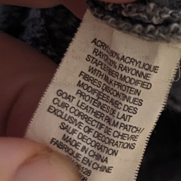 Echo Gloves Touch Design Goat Leather Palm Patch Grey - Picture 5 of 6